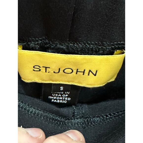 St. John Black Knit Leggings – Size Small – Made in USA - Picture 3 of 6